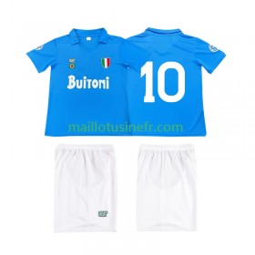 Maillot de Foot SSC Naples 10 1987 Domicile Retro 1988 - Enfant